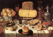 GILLIS, Nicolaes Laid Table dfh oil painting